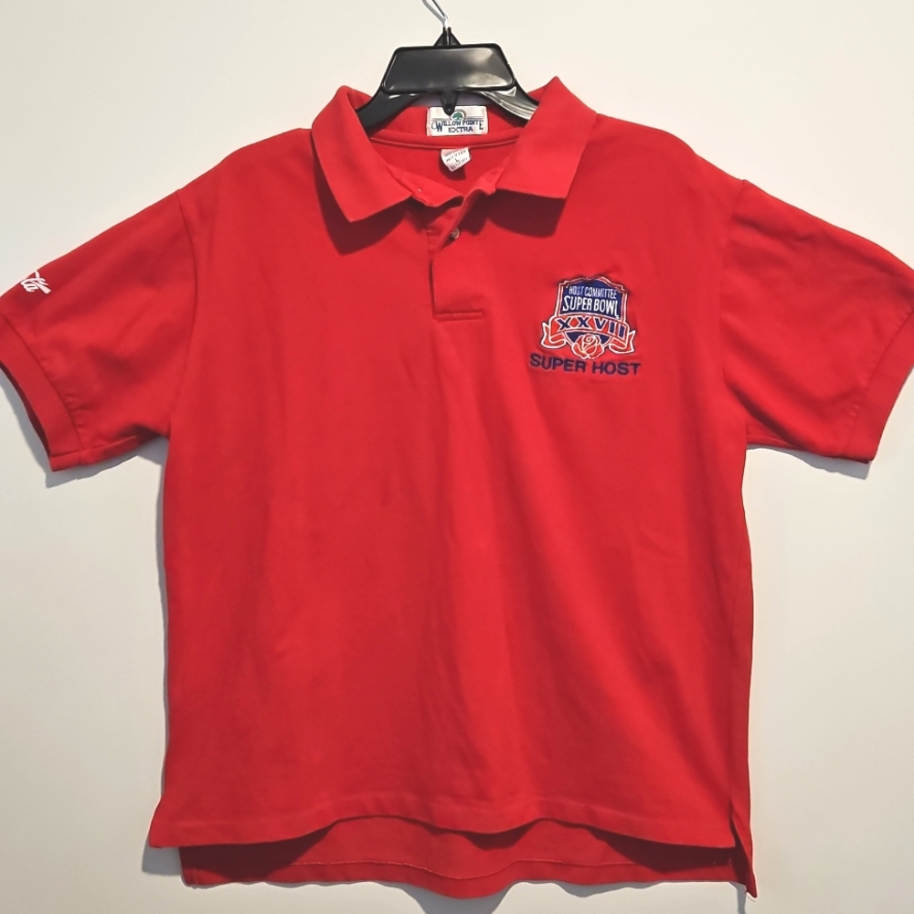 Super Bowl 27 1993 Rose Bowl Padadena Ca.1993 Host Commitee SUPER HOST Shirt Lrg